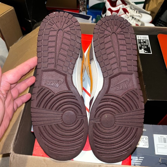 Nike Dunk Mid “ Coconut Milk Plum Orange “ Mens Sneakers. - Picture 5 of 7